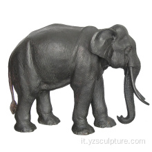 Vita all'aria aperta dimensioni elefante grigio bronzo scultura